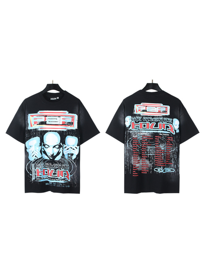 28118059 Speak No Evil Quote Portrait Print Washed Version Tee