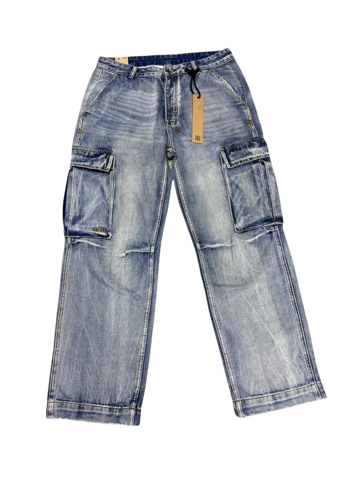 [Buy More Save More]1:1 quality version 28120669 Large Pocket Cargo Jeans