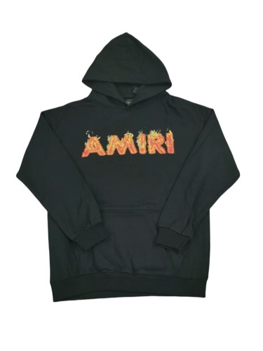 [buy more save more]  28120690 Flame Letter Print Hoodie