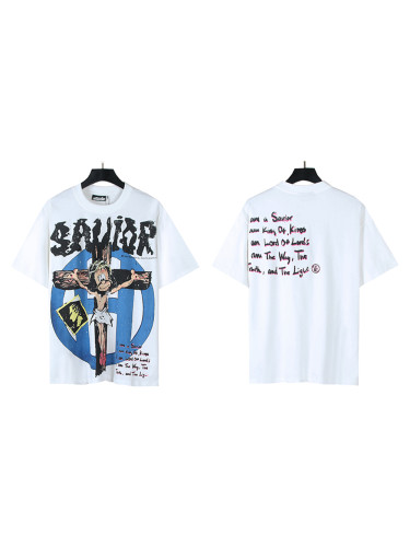 28128700 Cross Spoof Portrait Letter Print Tee