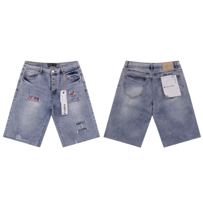 28136481 washed  version ripped denim shorts 2 colors