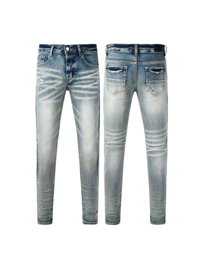   1:1 quality version 28143160 Side Bone Embroidered Jeans