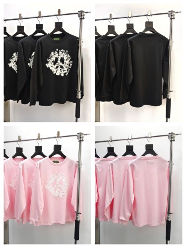 1:1 quality version 28143107 Chest Kapok Print Long Sleeve T-Shirt 2 colors
