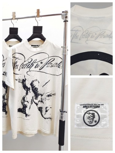 1:1 quality version 28143104 Silver-stamped Monogram Printed Aged Tee with NFC tag