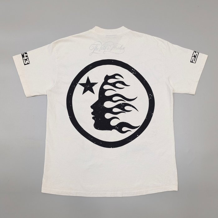 1:1 quality version 28143104 Silver-stamped Monogram Printed Aged Tee with NFC tag