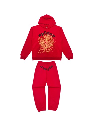 1:1 quality version 28168199 Black Letter Orange Web Print Hoodie & Pants Set