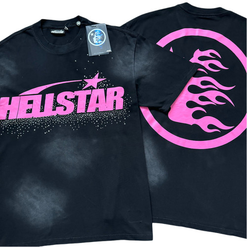 Hellstar Studio 28179728 Hot Drill Logo Printed Washed Version Tee 3 colors