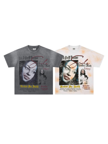 28179709 Portrait Print Washed Version Tee 2 colors
