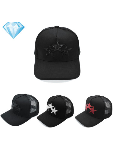 28179769 Hot Drill Pentagram Mesh Cap 3 colors