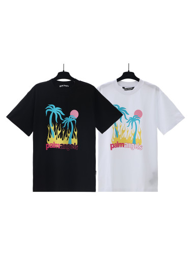 28180441 Flame Coconut Letter Print Tee 2 colors