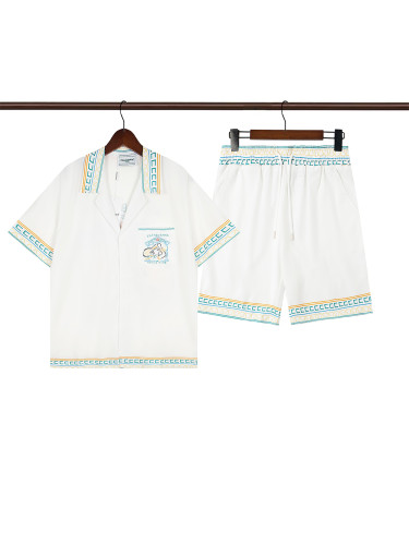 28180448 Portrait Painted Polo shirt & shorts set