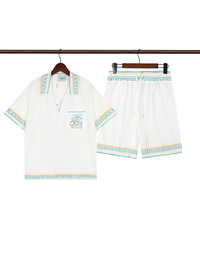 28180448 Portrait Painted Polo shirt & shorts set