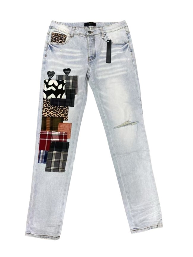   1:1 quality version 28185527 Applique Patch Jeans