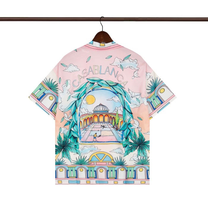 28185549 Playing Tennis Printed Polo shirt & shorts set