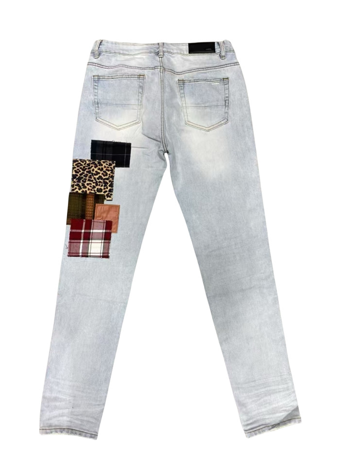   1:1 quality version 28185527 Applique Patch Jeans