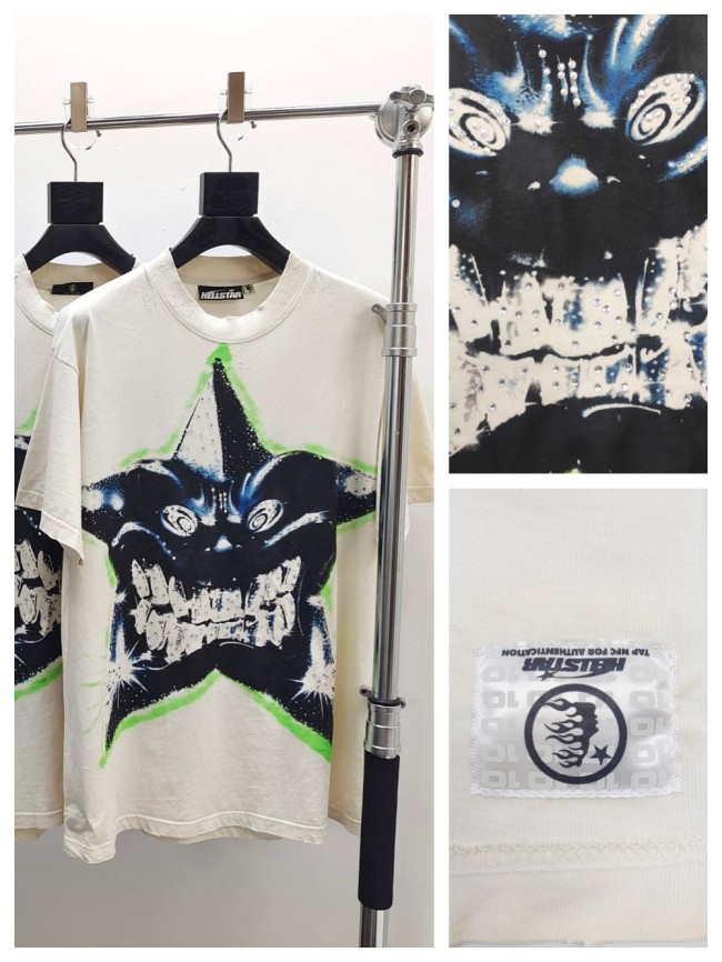 [Big & Tall for weights up to 260 lbs]1:1 quality version 28193988 Rhinestone Starfish Print Tee with NFC tag