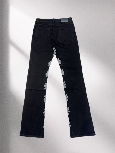 1:1 quality version 28194000 Grey Floral Embroidered Jeans