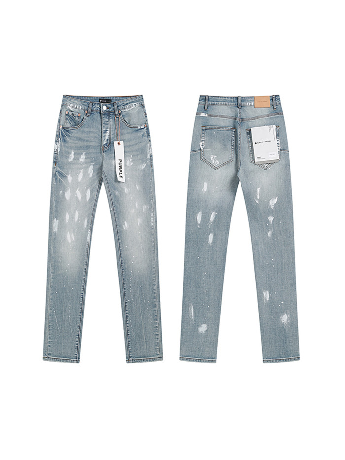 28195340 White Paint Splattered Jeans
