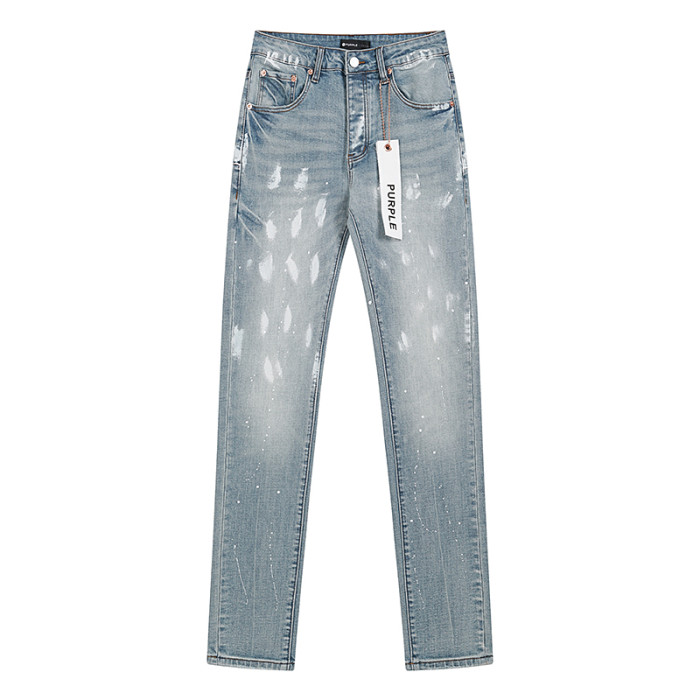 28195340 White Paint Splattered Jeans