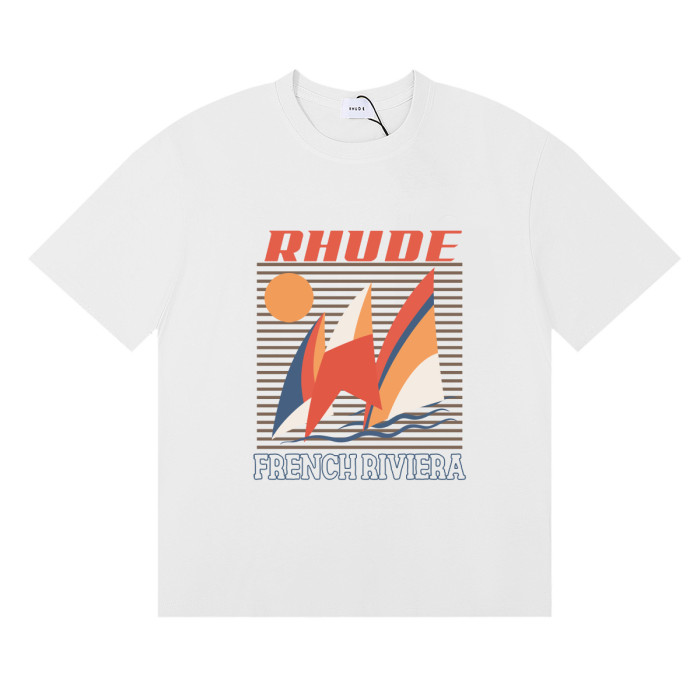 28196919 Orange sailboat Print Tee 3 colors