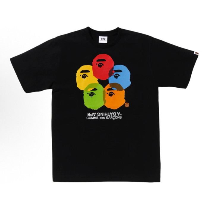 28196996 Scenic Round Medallion Colorful Ape Head Print tee collection 37 colors
