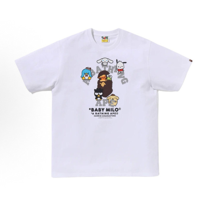 28199410 Hello Kitty & BABY MILO & Tom and Jerry Cartoon Collaboration printed tee 60 colors