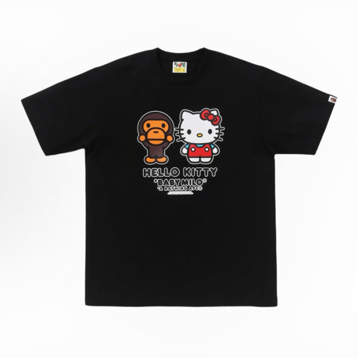 28199410 Hello Kitty & BABY MILO & Tom and Jerry Cartoon Collaboration printed tee 60 colors