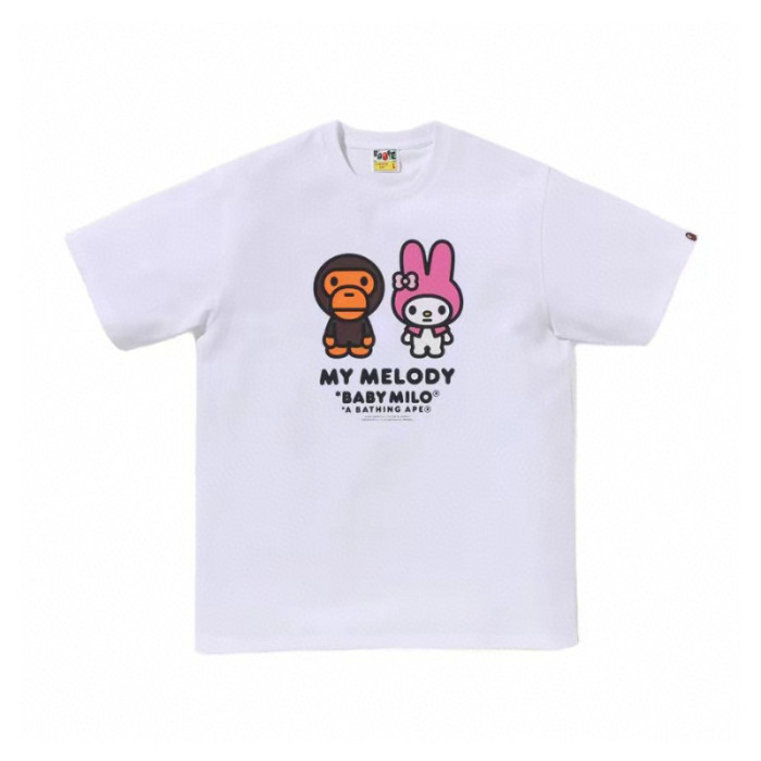 28199410 Hello Kitty & BABY MILO & Tom and Jerry Cartoon Collaboration printed tee 60 colors