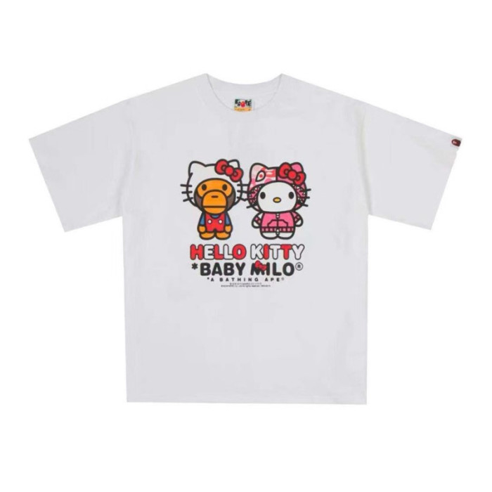 28199410 Hello Kitty & BABY MILO & Tom and Jerry Cartoon Collaboration printed tee 60 colors