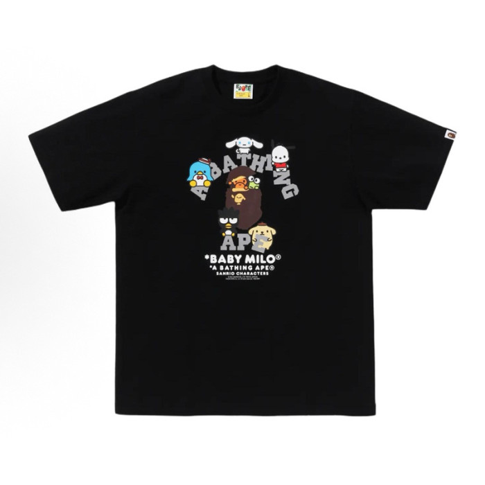 28199410 Hello Kitty & BABY MILO & Tom and Jerry Cartoon Collaboration printed tee 60 colors