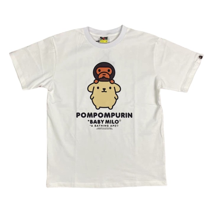28199410 Hello Kitty & BABY MILO & Tom and Jerry Cartoon Collaboration printed tee 60 colors