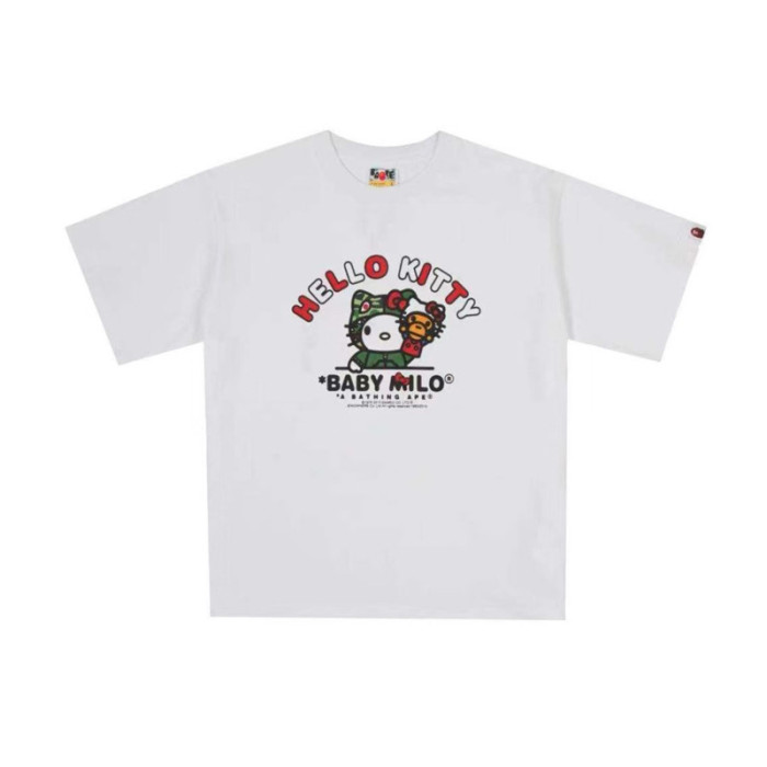 28199410 Hello Kitty & BABY MILO & Tom and Jerry Cartoon Collaboration printed tee 60 colors