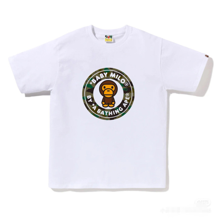 28200991 Year of the Snake Limited Line Ape Head Baby Milo Round Medallion Print tee 49 colors