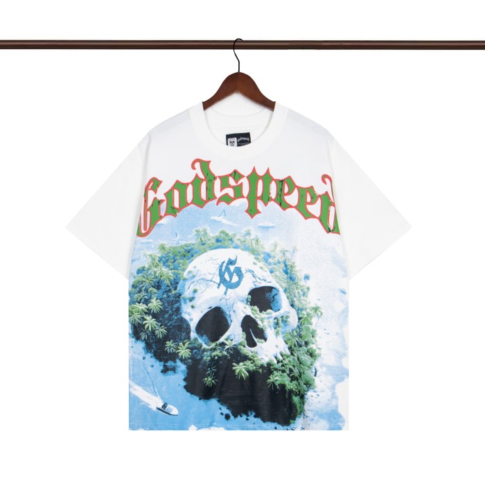 28201002 Skull Island Printed Washed Version Tee 2 colors
