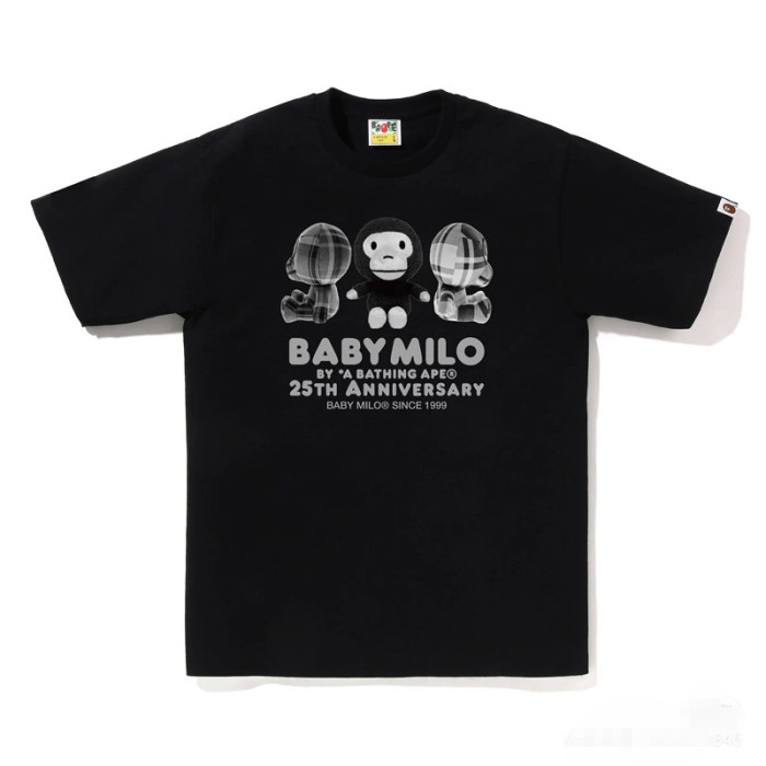 28200991 Year of the Snake Limited Line Ape Head Baby Milo Round Medallion Print tee 49 colors