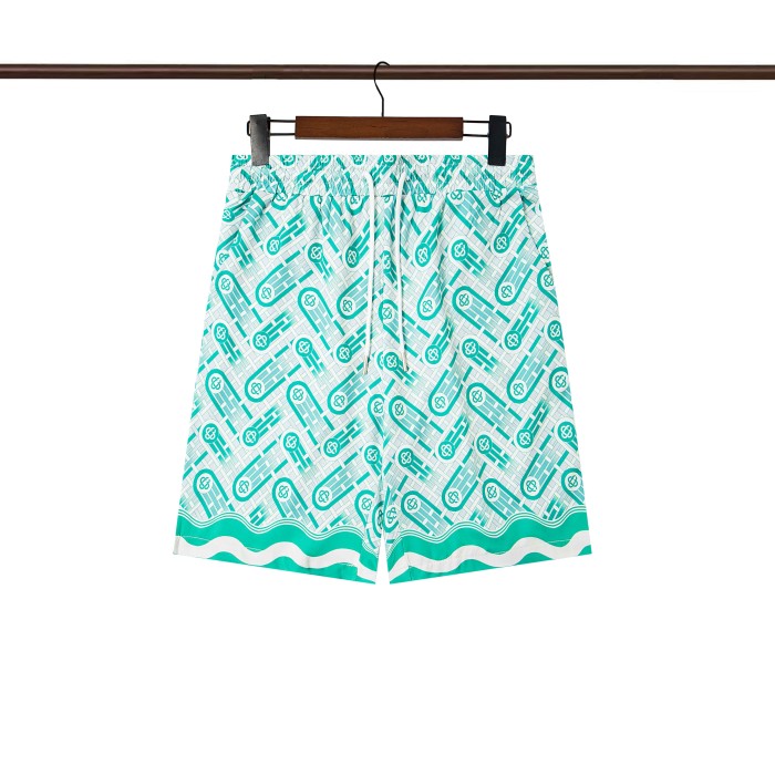 28201290 Lake green weave Polo shirt & shorts set