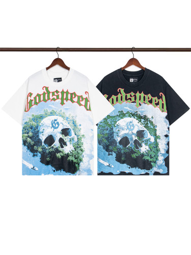 28201002 Skull Island Printed Washed Version Tee 2 colors