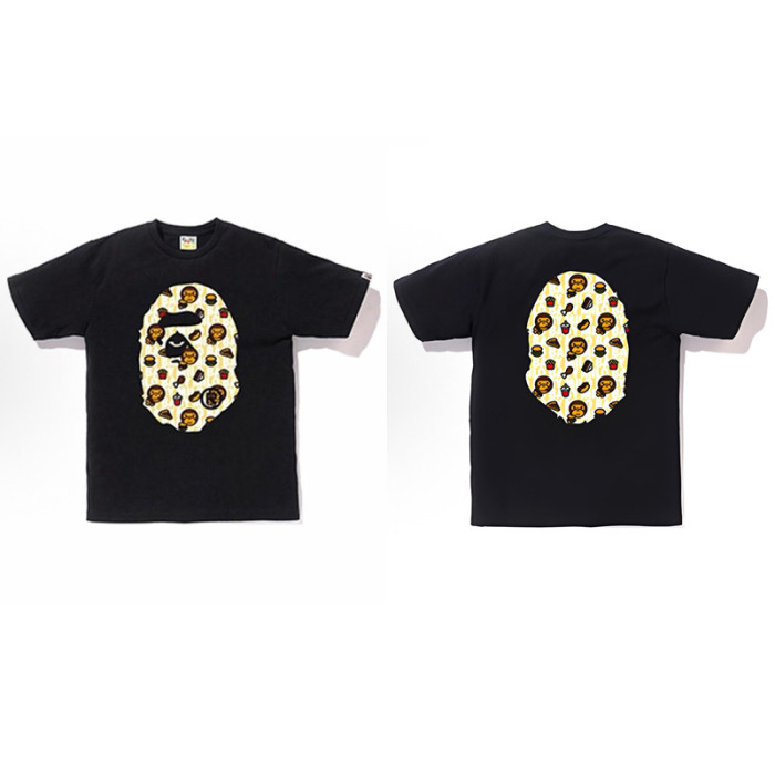 28200991 Year of the Snake Limited Line Ape Head Baby Milo Round Medallion Print tee 49 colors