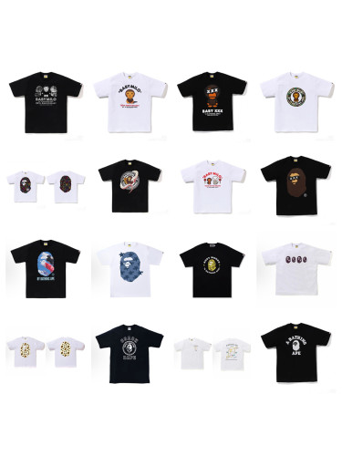 28200991 Year of the Snake Limited Line Ape Head Baby Milo Round Medallion Print tee 49 colors