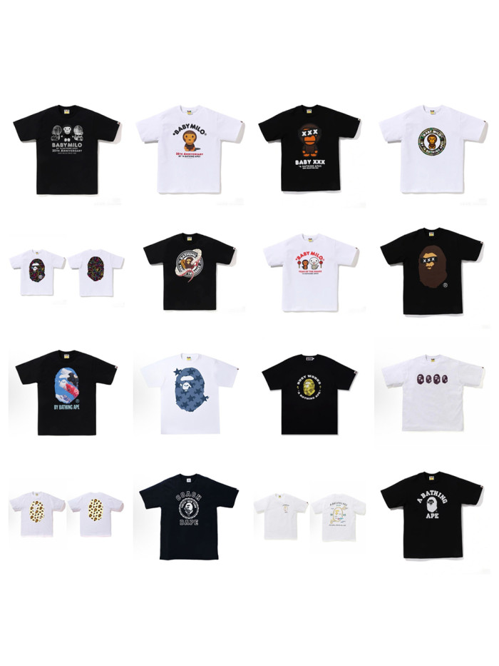 28200991 Year of the Snake Limited Line Ape Head Baby Milo Round Medallion Print tee 49 colors