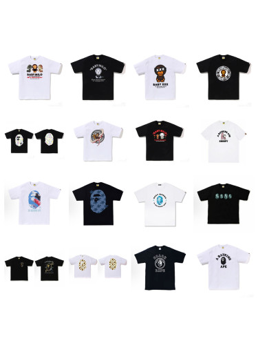 28200991 Year of the Snake Limited Line Ape Head Baby Milo Round Medallion Print tee 49 colors