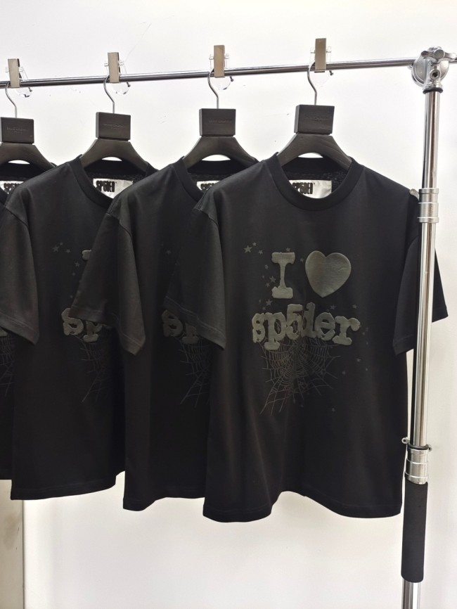 [Big & Tall for weights up to 220 lbs]1:1 quality version 28201083 Black Heart Print Tee