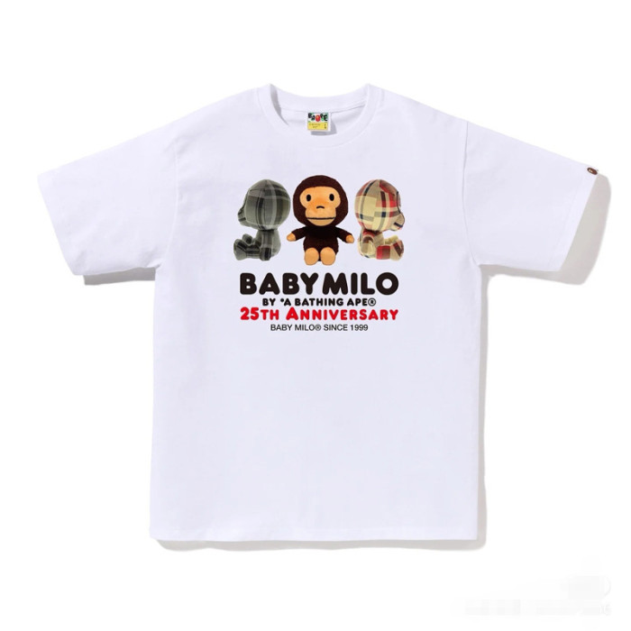 28200991 Year of the Snake Limited Line Ape Head Baby Milo Round Medallion Print tee 49 colors