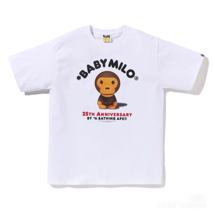 28200991 Year of the Snake Limited Line Ape Head Baby Milo Round Medallion Print tee 49 colors