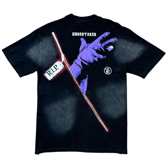 28201122 Flame grab Print Washed Version Tee