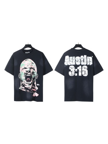 28201120 Shouting portrait Print Washed Version Tee