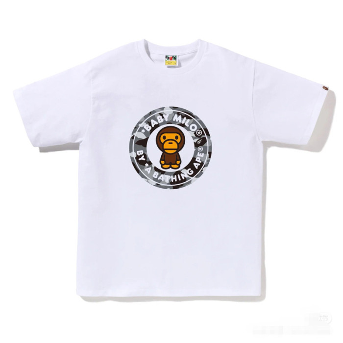 28200991 Year of the Snake Limited Line Ape Head Baby Milo Round Medallion Print tee 49 colors