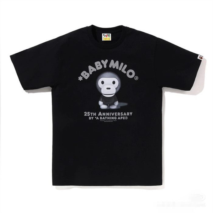 28200991 Year of the Snake Limited Line Ape Head Baby Milo Round Medallion Print tee 49 colors
