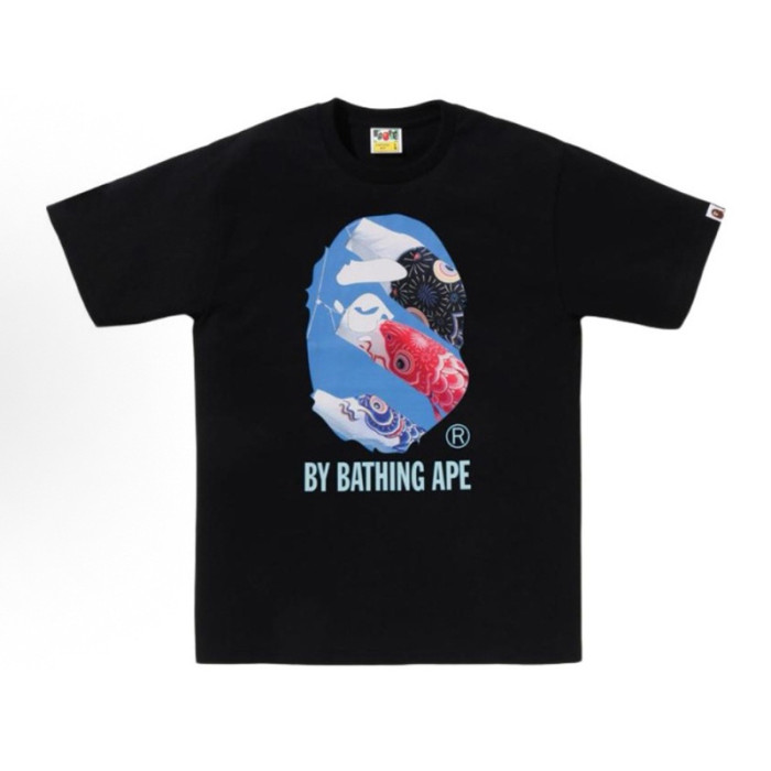 28200991 Year of the Snake Limited Line Ape Head Baby Milo Round Medallion Print tee 49 colors