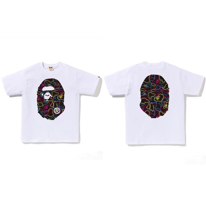 28200991 Year of the Snake Limited Line Ape Head Baby Milo Round Medallion Print tee 49 colors